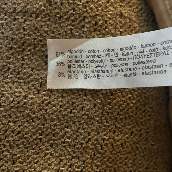 Zara Women’s Barrel Trousers 6 Tan - Picture 7 of 9